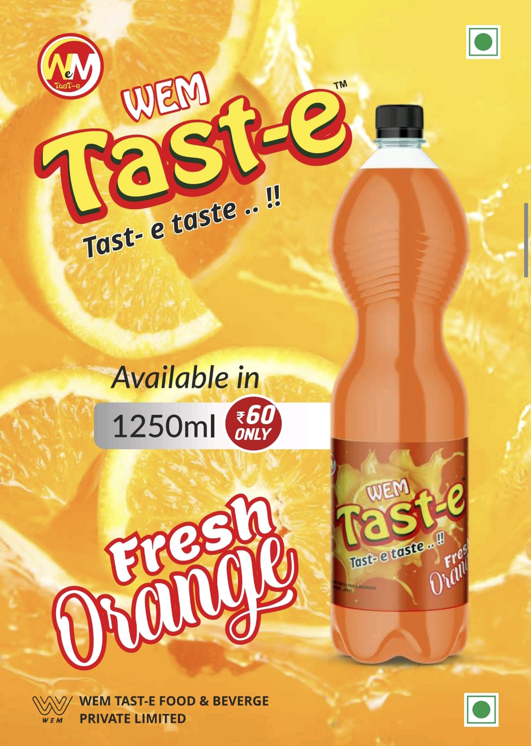 Fresh Orange Juice 1250ml