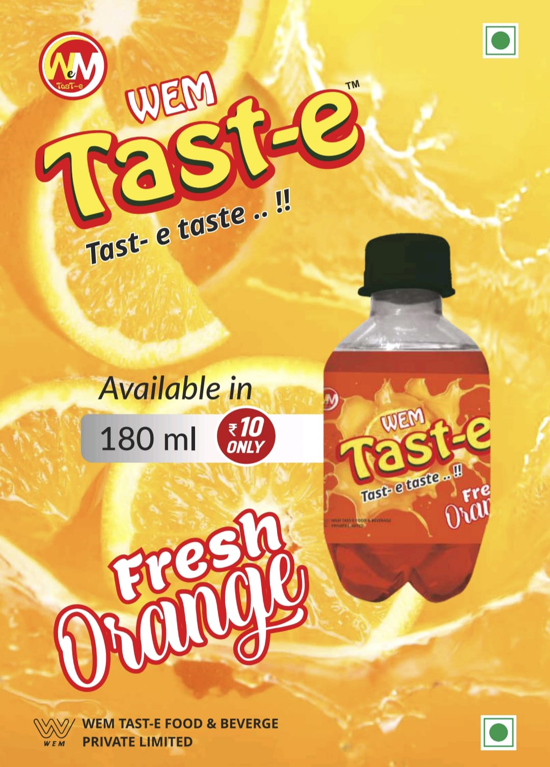 Fresh Orange Juice 180ml